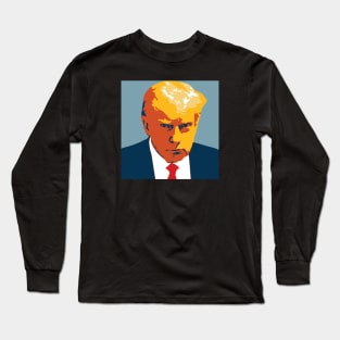 DONALD TRUMP POP ART MUG SHOT Long Sleeve T-Shirt